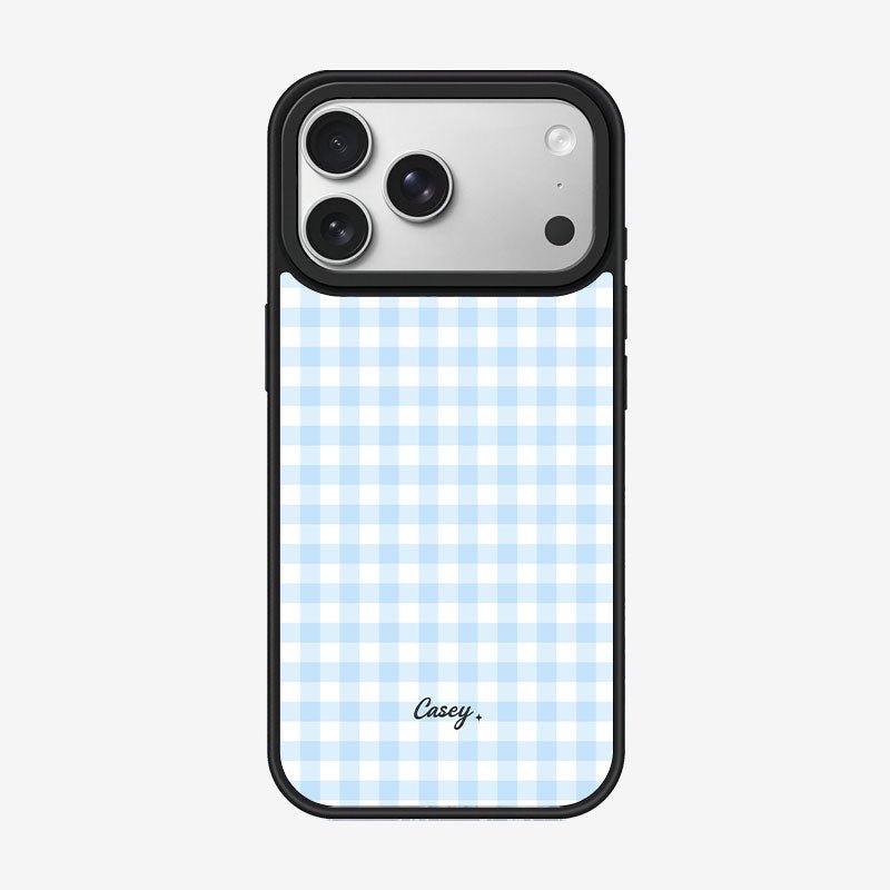 Casey Classic Gingham Magnetic Matte Phone Case – Anti-Fingerprint Protective Cover