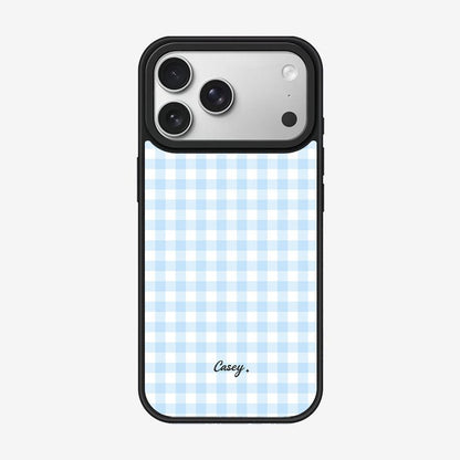 Casey Classic Gingham Magnetic Matte Phone Case – Anti-Fingerprint Protective Cover