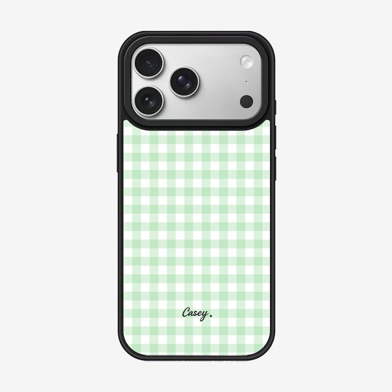 Casey Classic Gingham Magnetic Matte Phone Case – Anti-Fingerprint Protective Cover