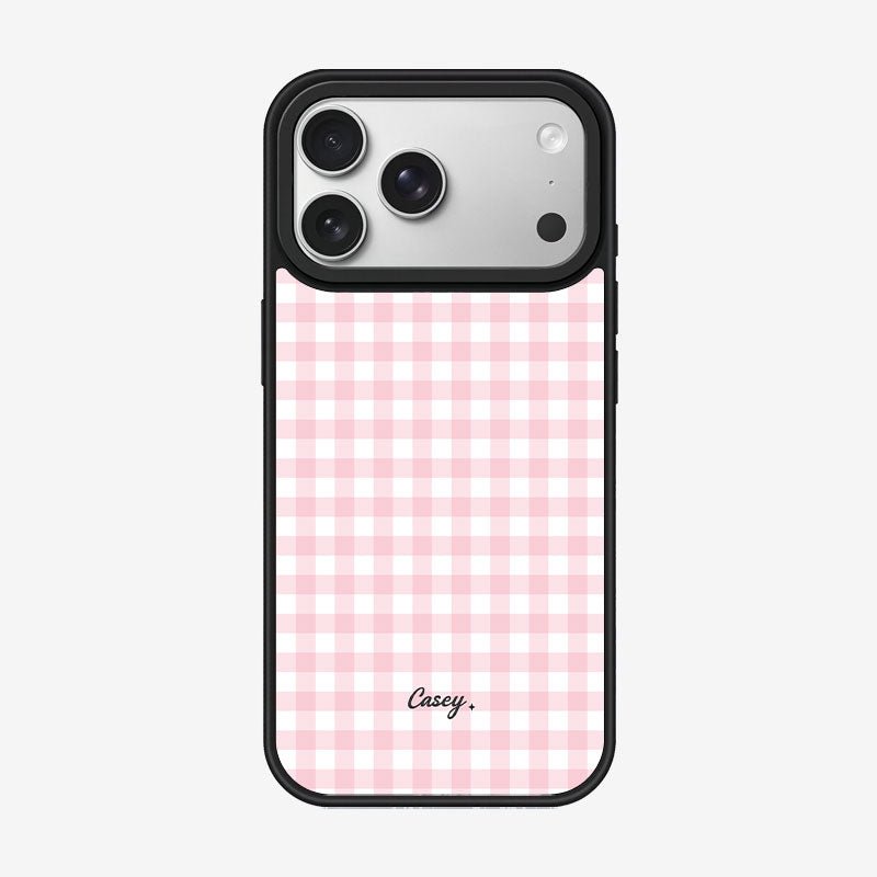 Casey Classic Gingham Magnetic Matte Phone Case – Anti-Fingerprint Protective Cover