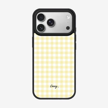 Casey Classic Gingham Magnetic Matte Phone Case – Anti-Fingerprint Protective Cover