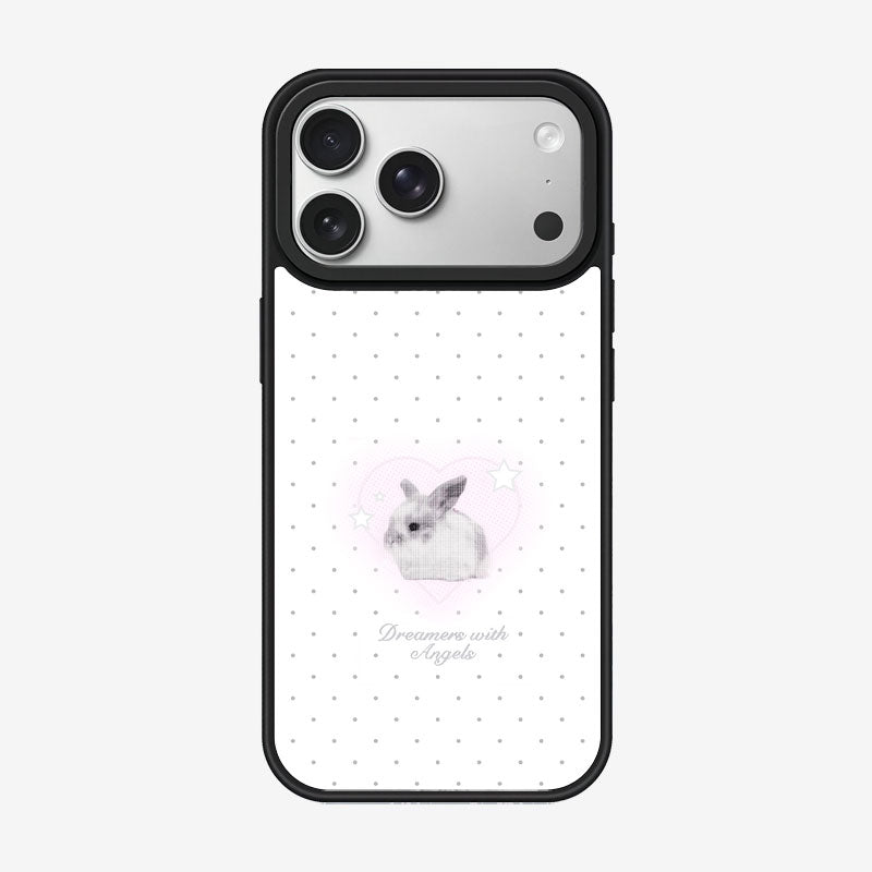 Casey Y2K Polka Dot Lucky Bunny Magnetic Matte Phone Case – Protective Cover
