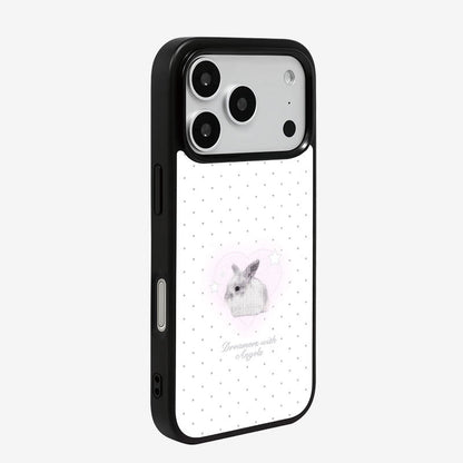 Casey Y2K Polka Dot Lucky Bunny Magnetic Matte Phone Case – Protective Cover