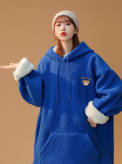 Women's Furry Teddy Bear Hoodie