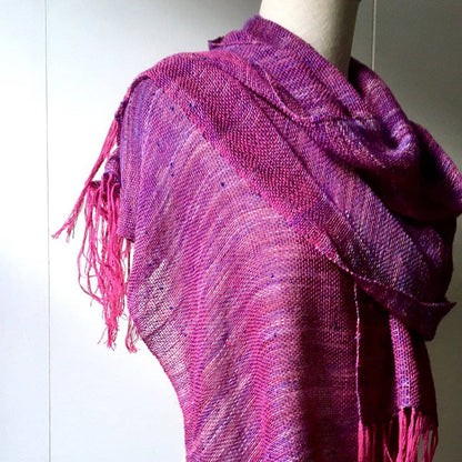 Celestial Silk Beaded Shawl Weaving Kit