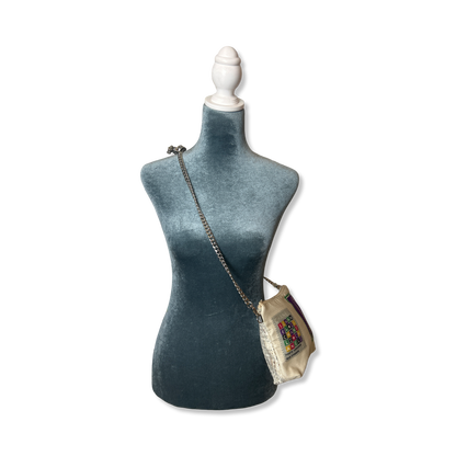 Stamps of the World Vintage Scarf Crossbody Bag