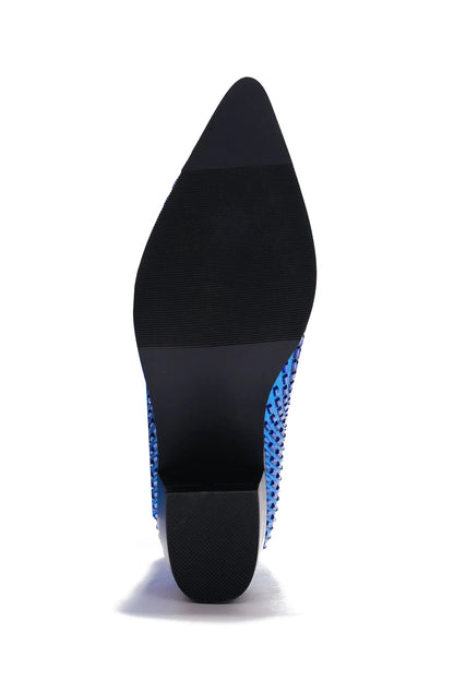Blazing Boots - Blue or Silver -  Cowgirl Sparkle Holiday Western