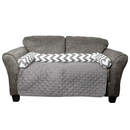 Chevron Reversible Quilted Pet Bed Chair Cover - Assorted Sizes