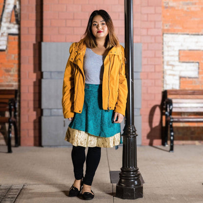 Knee-Length: "Mini" Sari Wrap Skirts