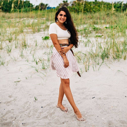 Knee-Length: "Mini" Sari Wrap Skirts