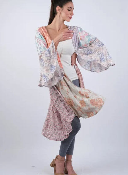 Limited Edition:  Woodstock Dreams Wild Rose Mosaic Cardigan