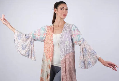Limited Edition:  Woodstock Dreams Wild Rose Mosaic Cardigan