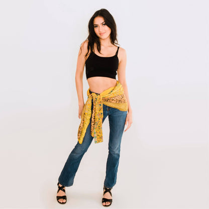The Original Medley Scarf. ♻️ Made from Sari Magic