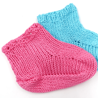 Cotton Candy Baby Booties Knitting Kit