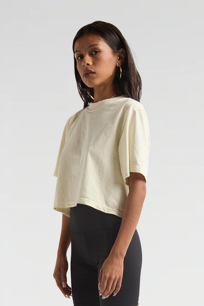 Womens Garment Dye Crop Top