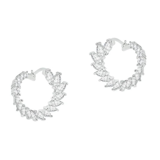 Crescent Moon Earrings Made With Crystals