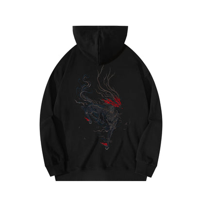 KH9229 Reindeer Embroidery Hoodie