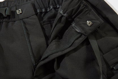 IBP442 Matte Black Cargo Joggers
