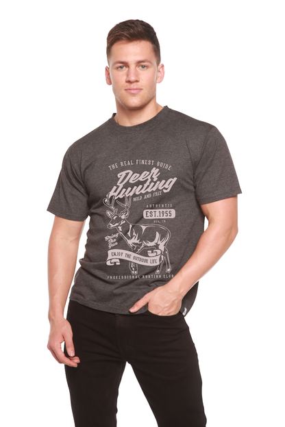 Deer Hunting Men's Bamboo Viscose/Organic Cotton Short Sleeve Graphic T-Shirt