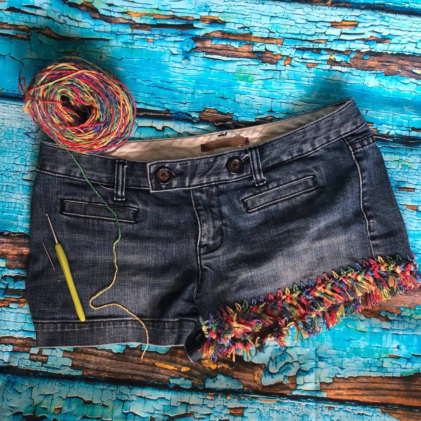 DIY Upcycled Fringe Short Kit