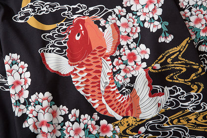 YC6007 Fish in Spring Kimono