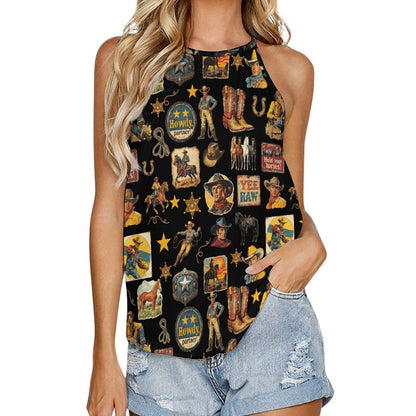 Baha Ranch Vintage Cowboy Collage Tank Top old one