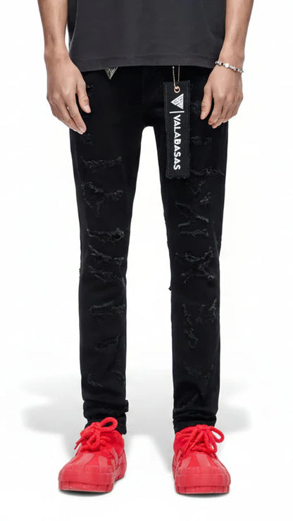 Valabasas Edge Skinny Jeans - Jet Black