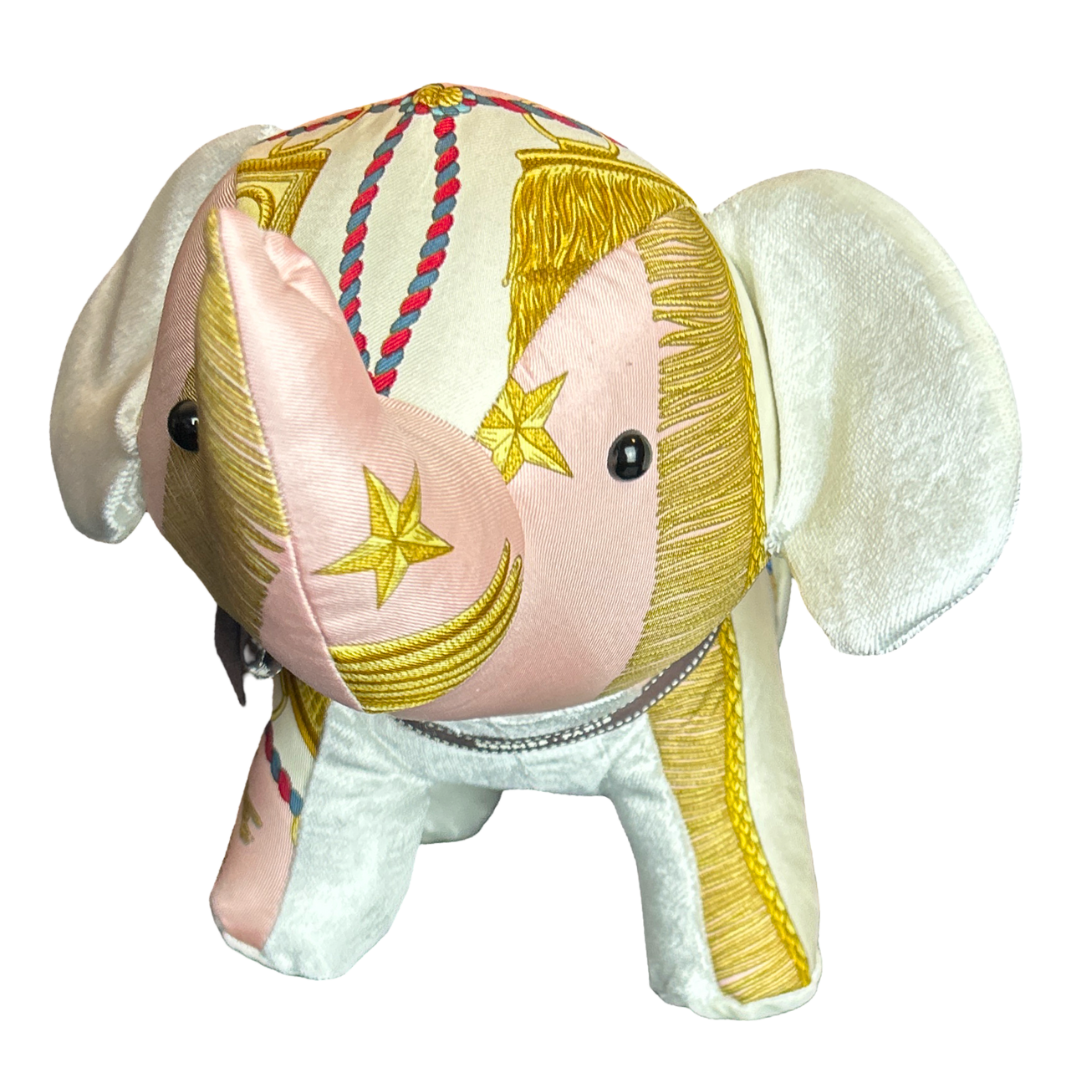 Qu'Importe le Flacon Vintage Silk Scarf Lucky Elephant