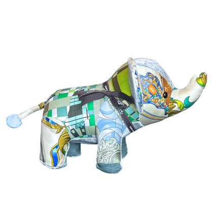 Ferronnerie Vintage Silk Scarf Lucky Elephant
