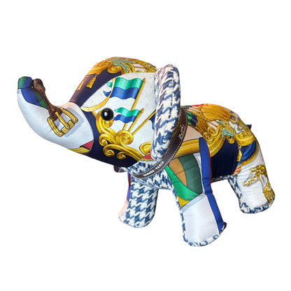 Luna Park Vintage Silk Scarf Lucky Elephant