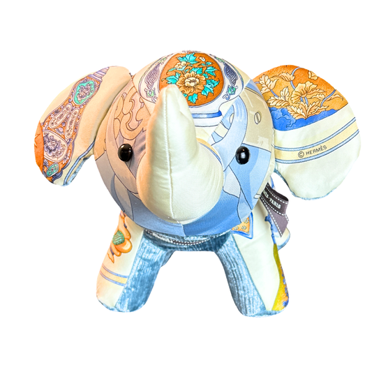 Ferronnerie Vintage Silk Scarf Lucky Elephant