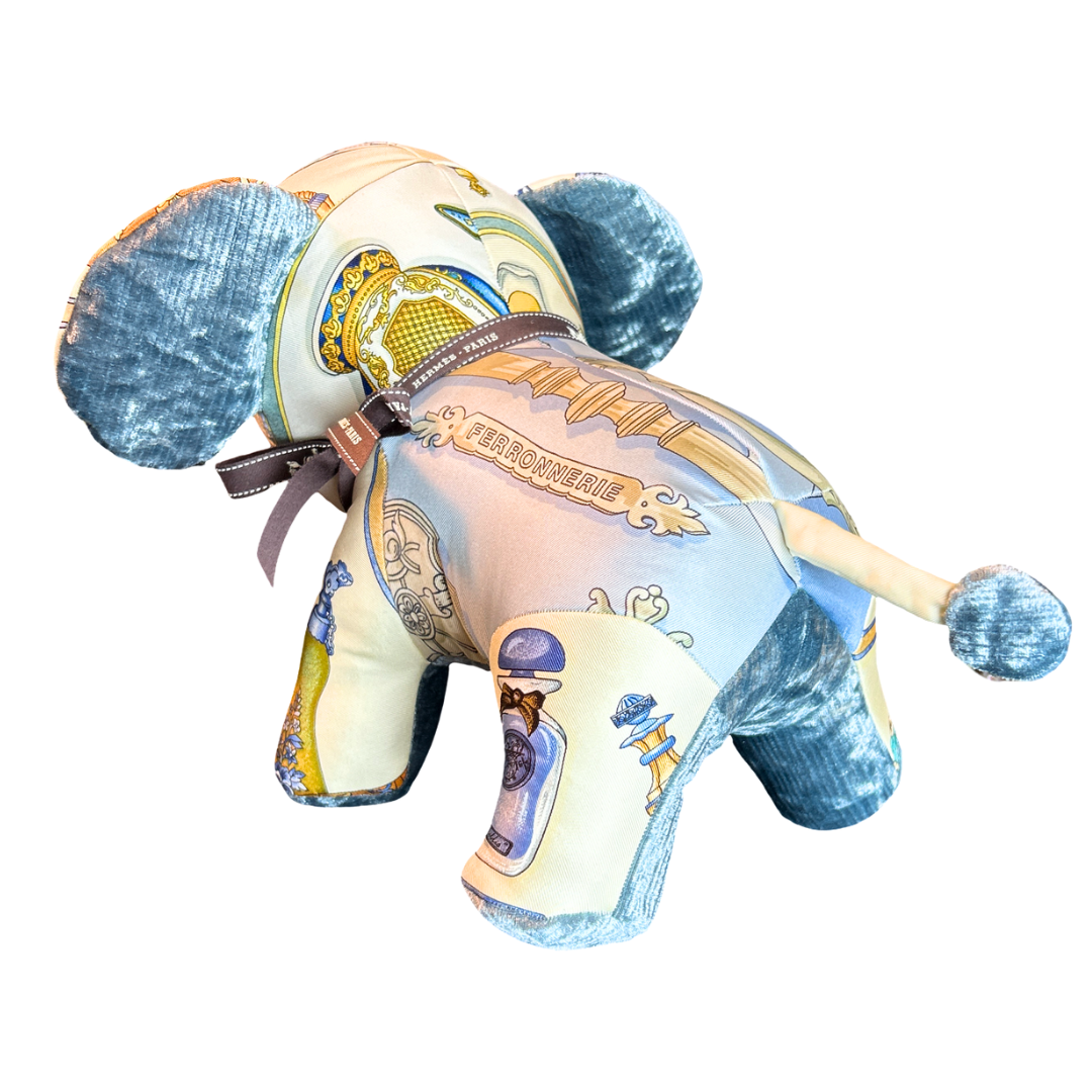Ferronnerie Vintage Silk Scarf Lucky Elephant