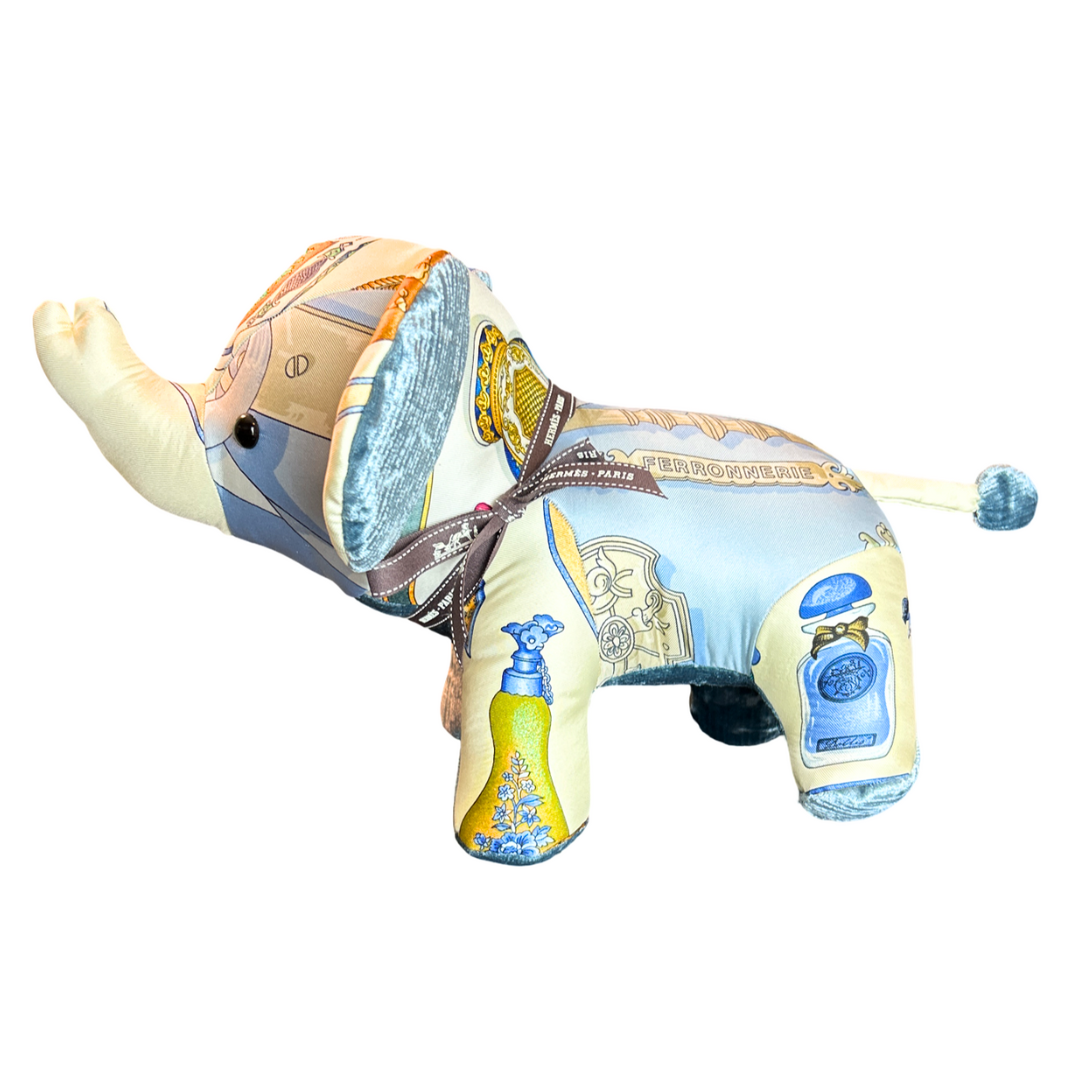 Ferronnerie Vintage Silk Scarf Lucky Elephant