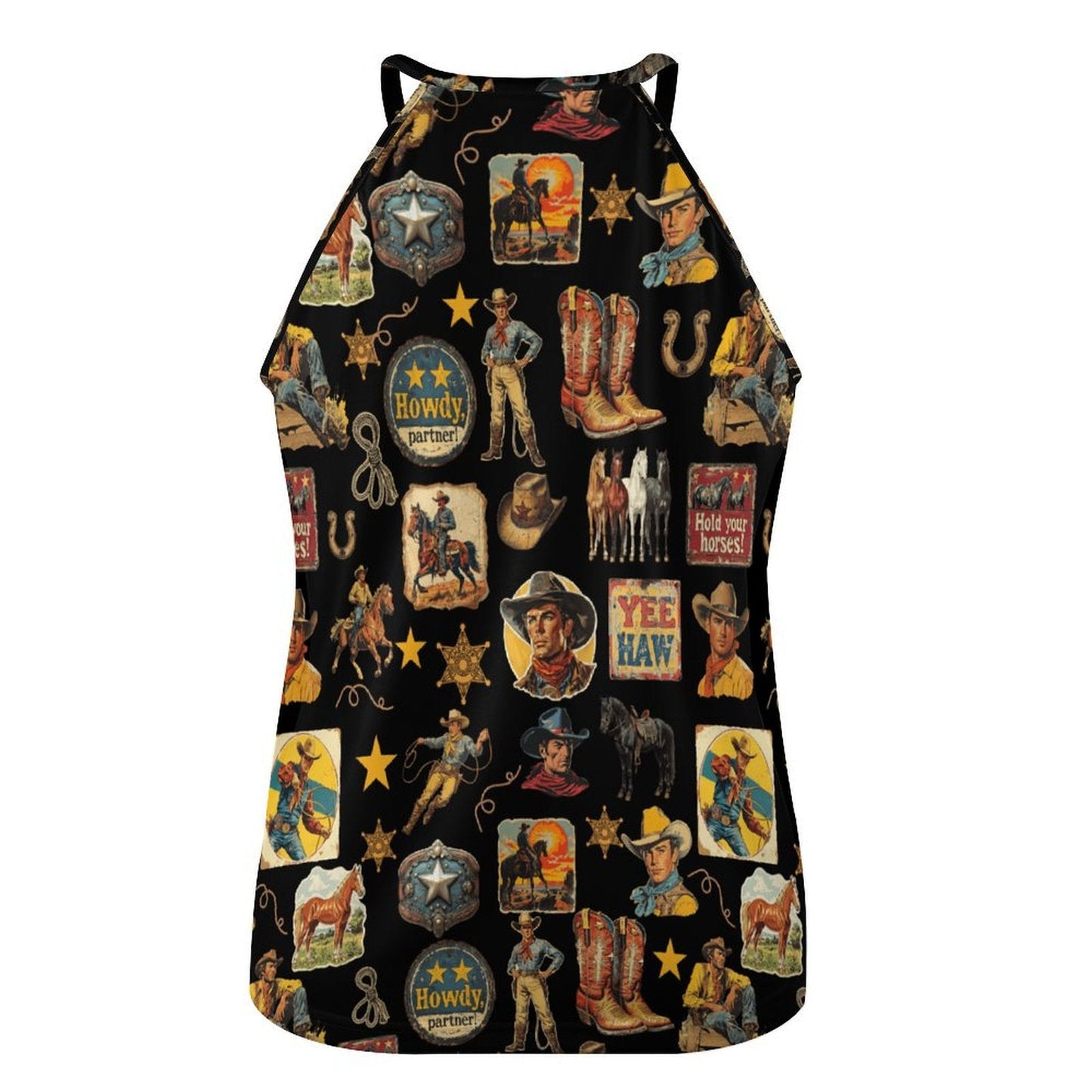 Baha Ranch Vintage Cowboy Collage Tank Top old one