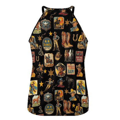 Baha Ranch Vintage Cowboy Collage Tank Top old one