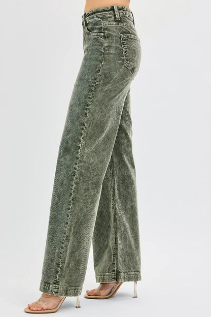 RISEN Wide Leg Corduroy Jeans