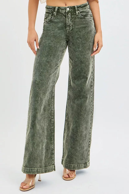 RISEN Wide Leg Corduroy Jeans