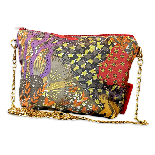 Ferragamo Safari Vintage Scarf Crossbody Bag