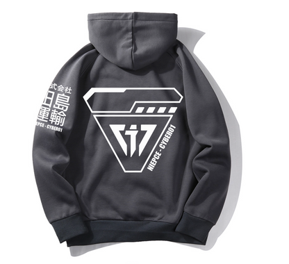 MHH1 Grey Niepce Cyber01 Hoodie