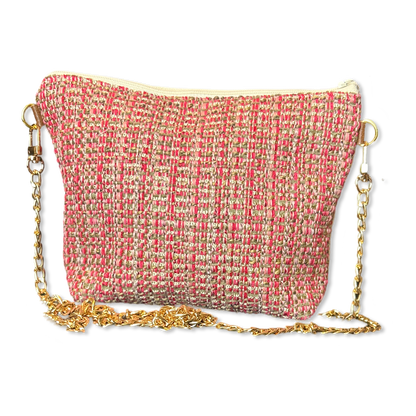 Farfalle White Vintage Scarf Crossbody Bag