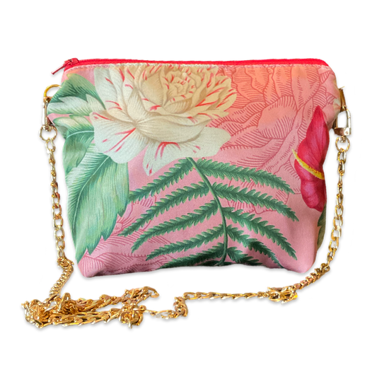 Hawaiian Soul Vintage Silk Scarf Crossbody Bag