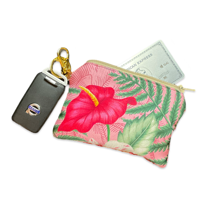 Hawaiian Soul Vintage Silk Scarf Coffee Run Keychain Bag