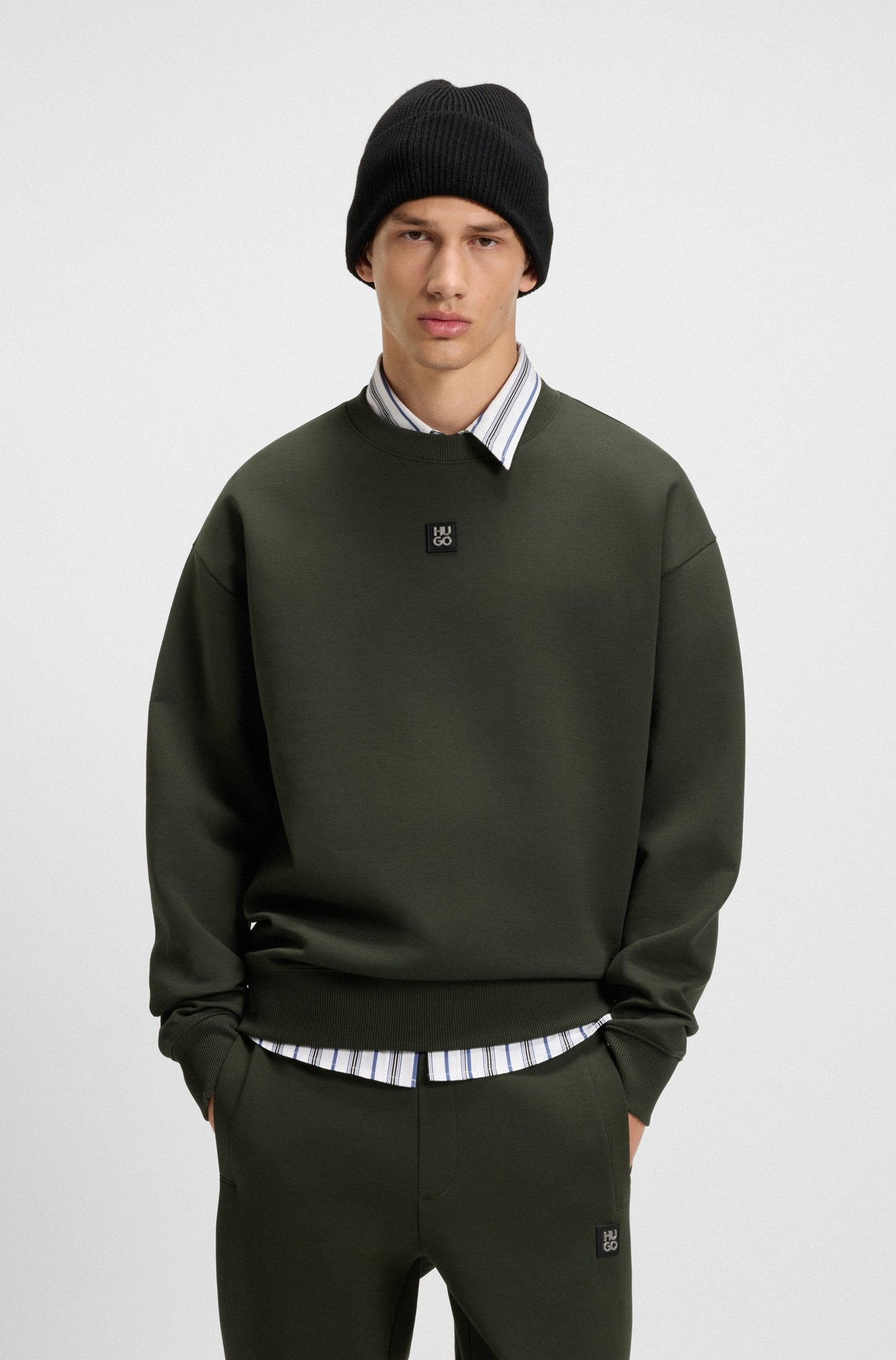Hugo Boss Dettil Crewneck - Olive