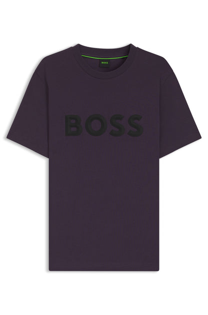 Boss Green Iconic Zone Tee - Dark Purple