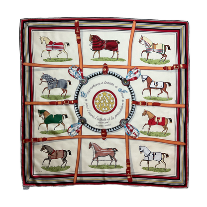 Couvertures et Tenues du Jour Ivory Vintage Scarf Crossbody Bag