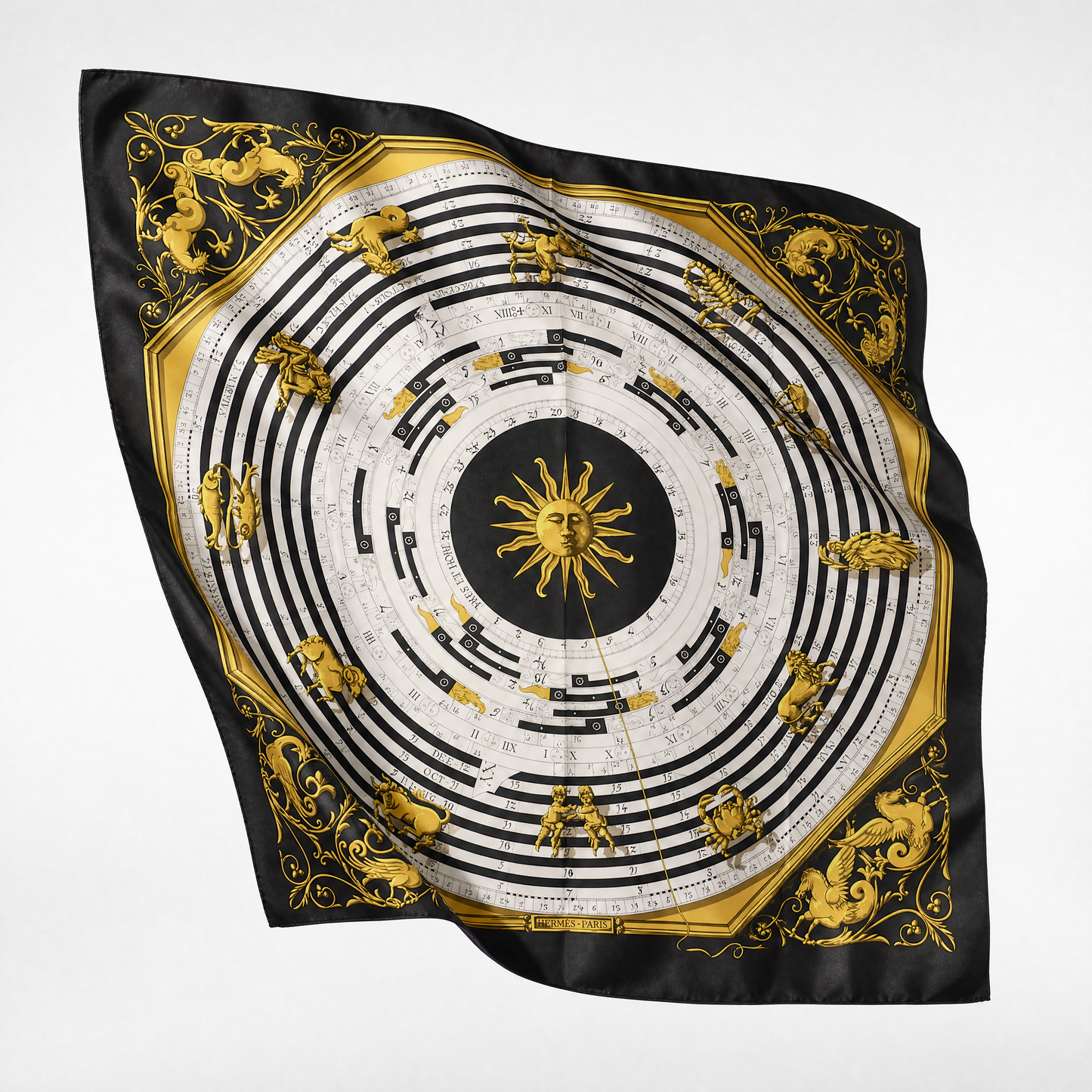 Astrologie Vintage Silk Scarf Noble Pony