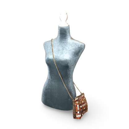 Bolduc Au Carre Vintage Scarf Crossbody Bag