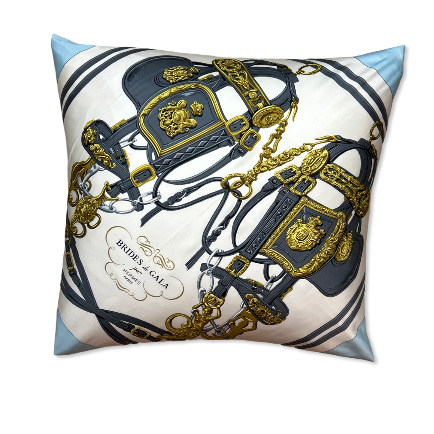 Brides de Gala Vintage Silk Scarf Pillow 24"