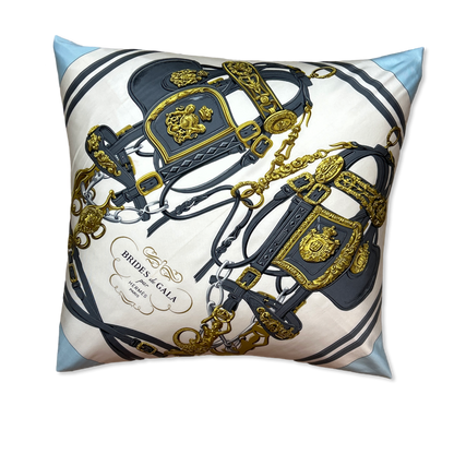 Brides de Gala Vintage Silk Scarf Pillow 24"