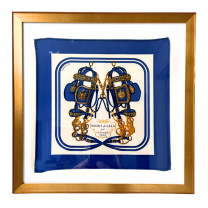 Brides de Gala Framed Vintage Silk Scarf 12"